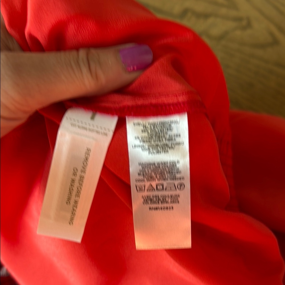 Chic Red Patterned Mini Skirt - image 8